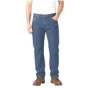 Dickies Occupational Wear Men's Relaxed Fit Straight Leg Denim Jeans Size 34x39U